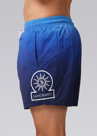 Sandbanks Moonlight Gradient Swim Shorts - Blue