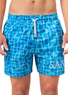 Sandbanks Mosaic Poolside Swim Shorts - Sandbanks