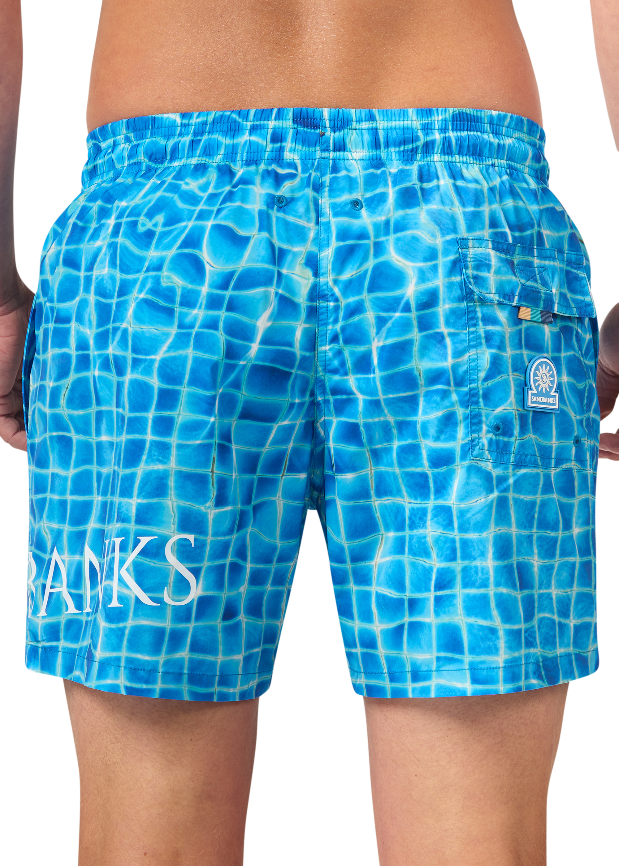 Sandbanks Mosaic Poolside Swim Shorts - Sandbanks