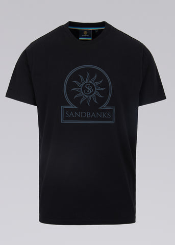 Sandbanks Logo Graphic T-Shirt - Black