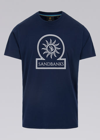 Sandbanks Logo Graphic T-Shirt - Navy