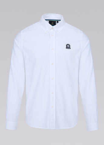 Sandbanks Badge Logo Oxford Shirt - White