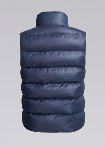 Sandbanks Pebble Funnel Neck Long Gilet - Navy