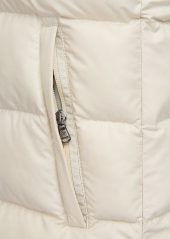 Sandbanks Pebble Funnel Neck Gilet - Stone