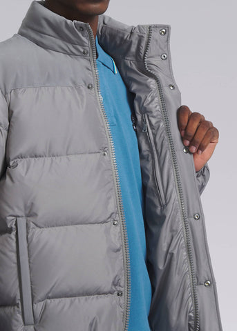 Sandbanks Peninsula Puffer Jacket - Light Grey