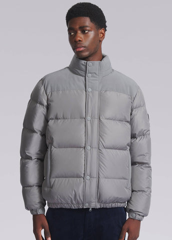 Sandbanks Peninsula Puffer Jacket - Light Grey