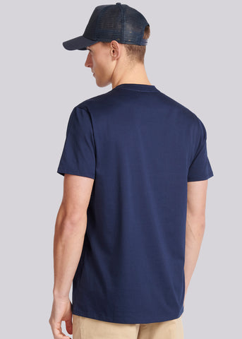 Sandbanks Mercerised Pocket T-Shirt - Navy