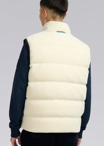 Sandbanks Tundra Polartec® Shearling Reversible Gilet - Navy/Shearling