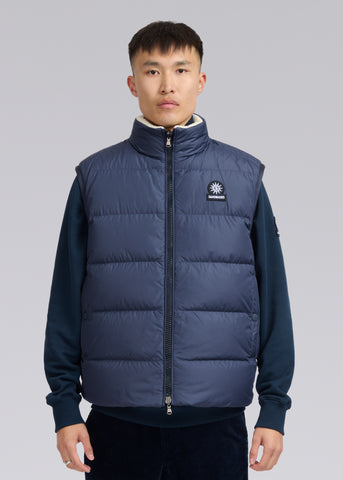 Sandbanks Tundra Polartec® Shearling Reversible Gilet - Navy/Shearling