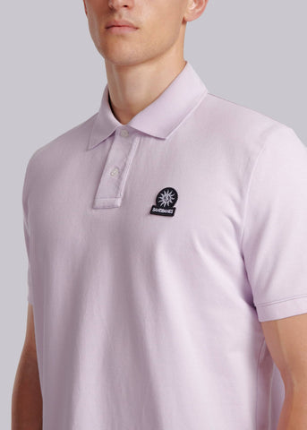 Sandbanks Badge Logo Pique Polo Shirt - Lilac