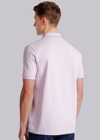 Sandbanks Badge Logo Pique Polo Shirt - Lilac