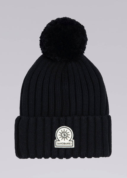 Canada goose merino wool beanie with oversized outlet pom-pom