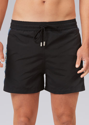 Sandbanks Retro Swim Shorts - Black - Sandbanks