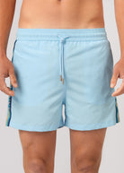 Sandbanks Retro Swim Shorts - Crystal Blue - Sandbanks