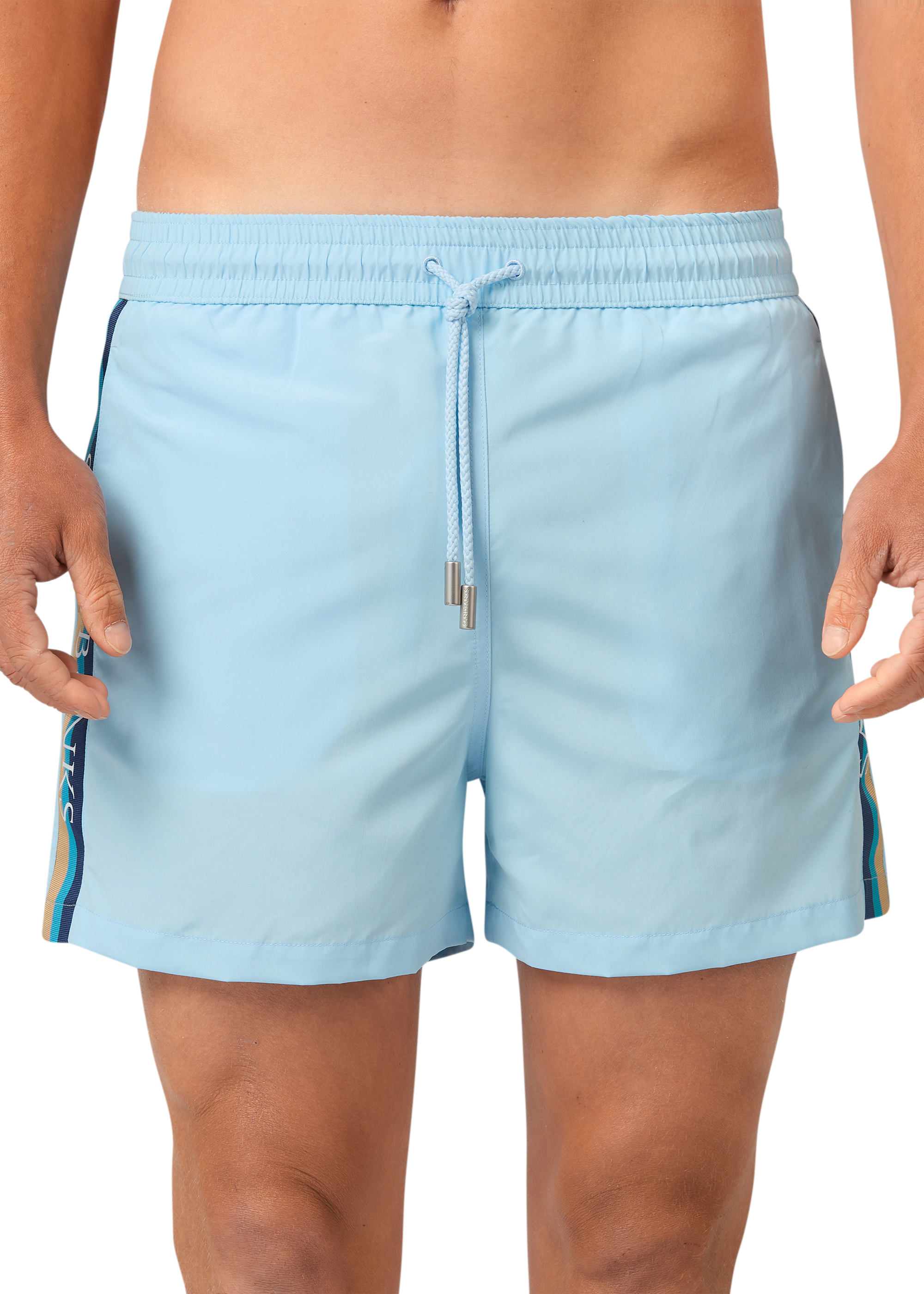 Sandbanks Retro Swim Shorts - Crystal Blue - Sandbanks