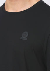 Sandbanks Rubberised Badge Logo T-Shirt - Black - Sandbanks