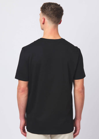 Sandbanks Rubberised Badge Logo T-Shirt - Black - Sandbanks