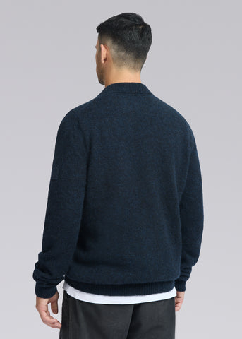 Sandbanks SB Intarsia Alpaca-Blend Jumper - Navy