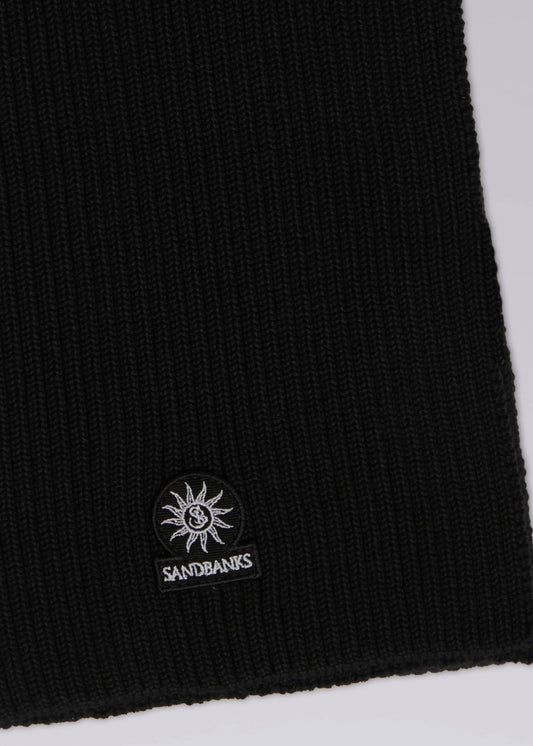Sandbanks Badge Logo Scarf - Black