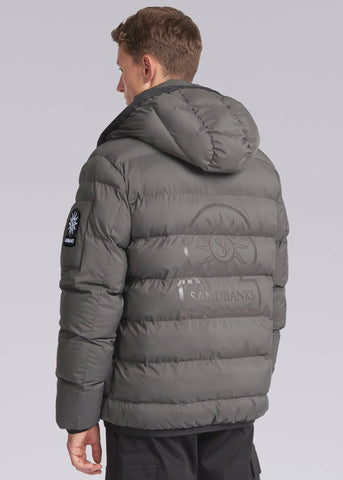 Sandbanks Shore Hooded Puffer - Charcoal