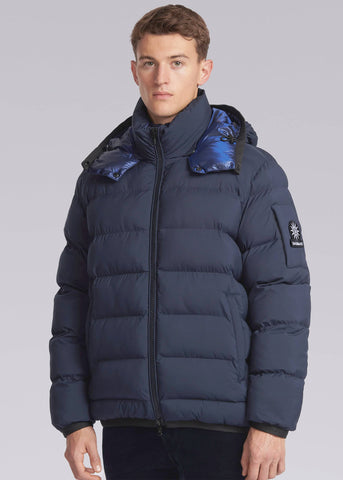 Sandbanks Shore Hooded Puffer - Navy