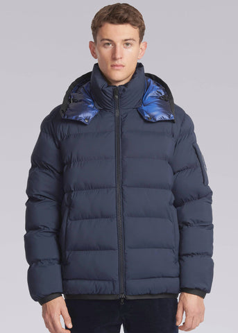 Sandbanks Shore Hooded Puffer - Navy