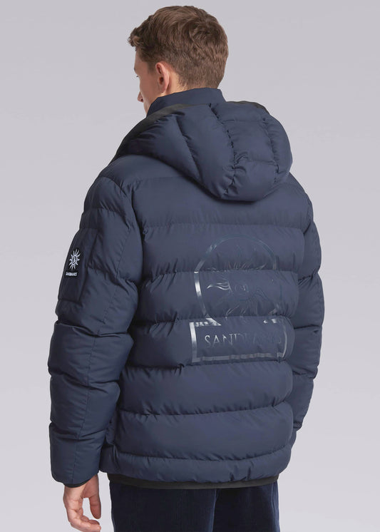 Sandbanks Shore Hooded Puffer - Navy