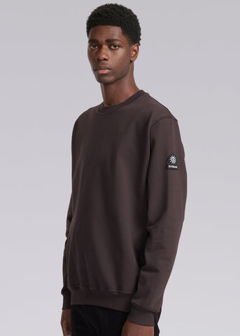 Sandbanks Badge Logo Sweatshirt - Brown