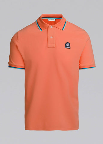 Sandbanks Badge Logo Polo Shirt - Coral