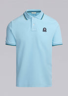 Sandbanks Badge Logo Polo Shirt - Crystal Blue - Sandbanks
