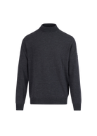 Dark gray sweater on a white background