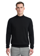 Sandbanks Turtle Neck Merino Wool Jumper - Black