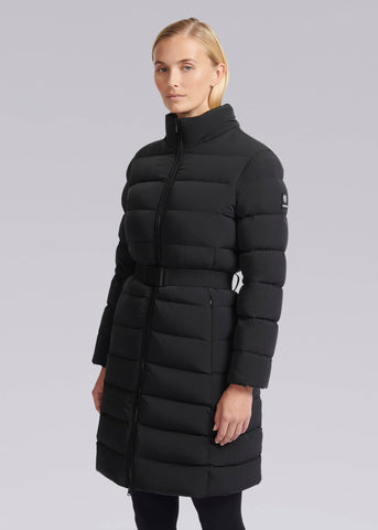 Sandbanks Dune Belted Mid Puffer - Black