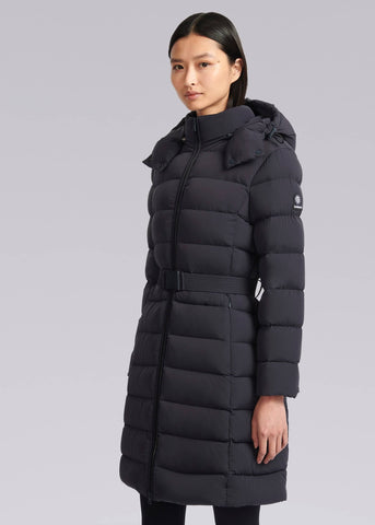 Sandbanks Dune Belted Mid Puffer - Navy