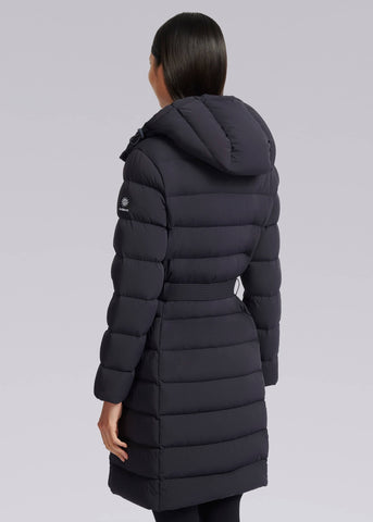 Sandbanks Dune Belted Mid Puffer - Navy