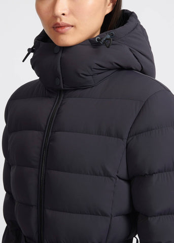 Sandbanks Dune Belted Mid Puffer - Navy