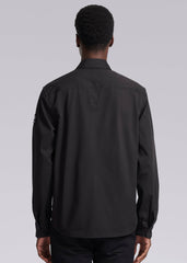 Sandbanks Gabardine Zip Overshirt - Black