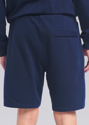 Sandbanks Badge Logo Sweat Shorts - Navy