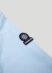 Sandbanks Badge Logo Zip Hoodie - Crystal Blue - sandbanksco.com