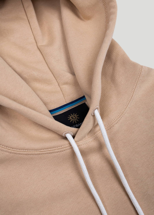 Sandbanks Logo Badge Hoodie - Sand - sandbanksco.com