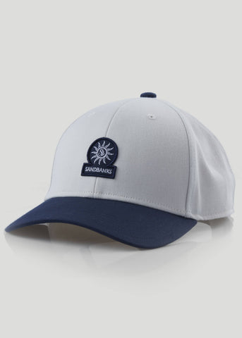 Sandbanks Varsity Badge Logo Cap - Navy/Stone