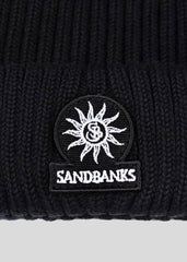 Sandbanks Badge Logo Beanie - Black - Sandbanks