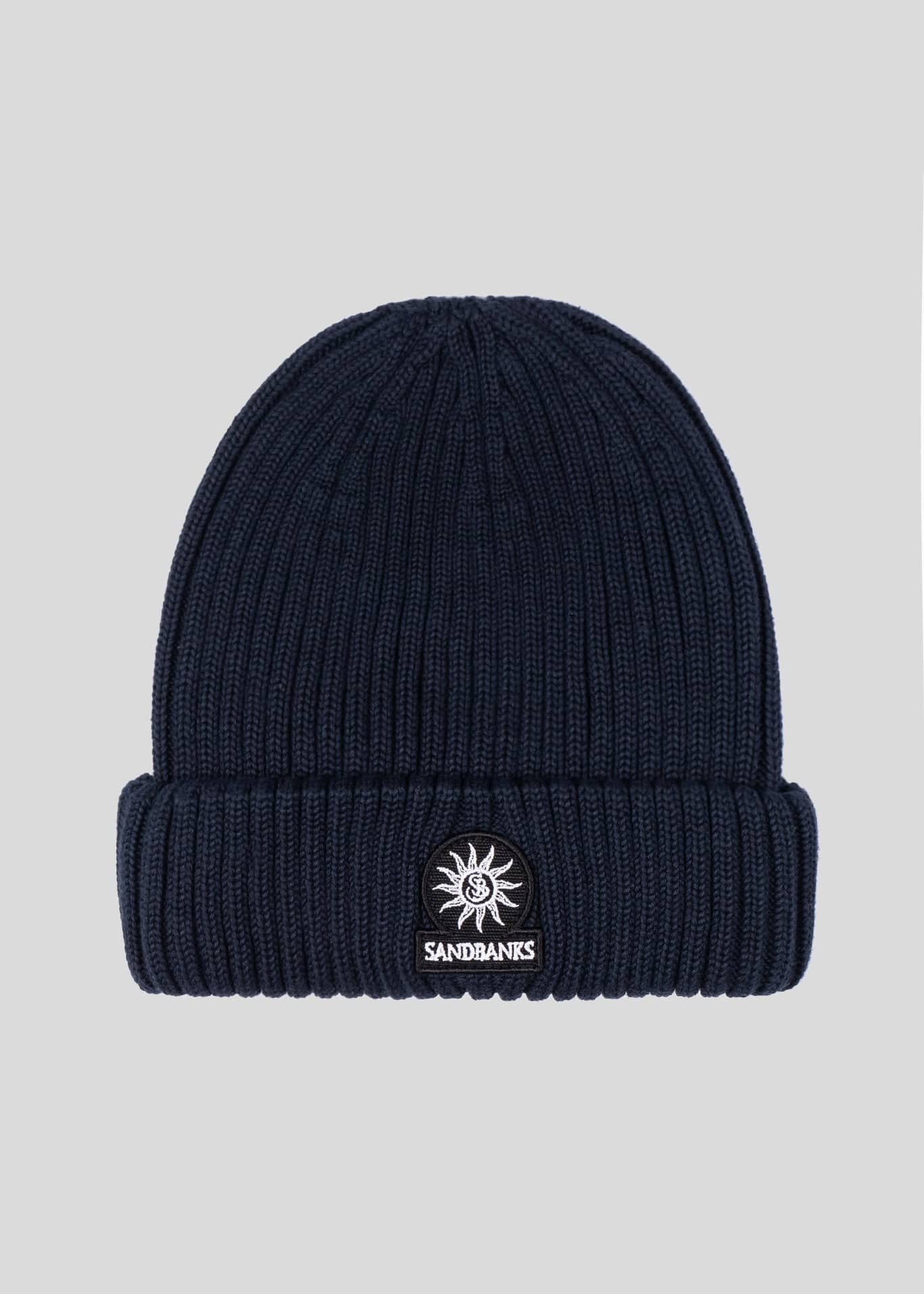 Sandbanks Badge Logo Beanie - Navy - Sandbanks