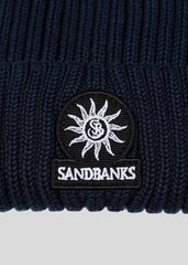 Sandbanks Badge Logo Beanie - Navy - Sandbanks