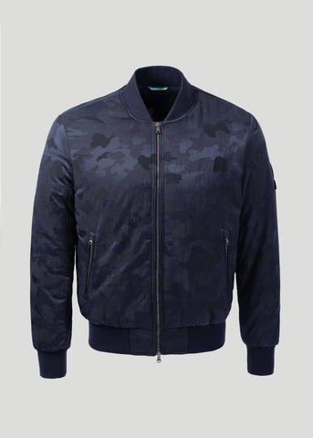 Sandbanks Carbon Collection C6 ECONYL® Bomber Jacket - Navy Camo