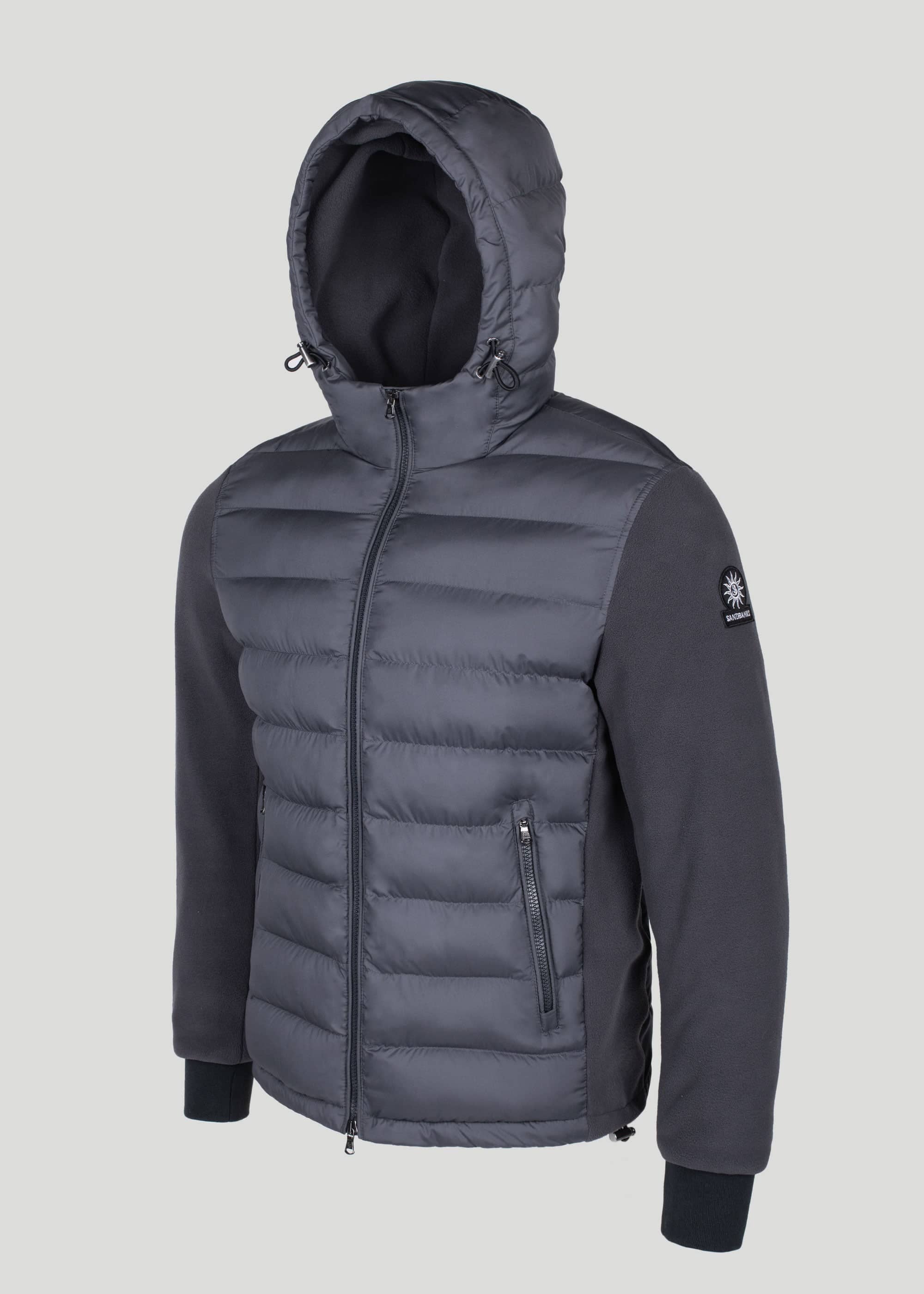 PRE-ORDER Sandbanks Hybrid Polartec® Jacket - Charcoal - sandbanksco.com