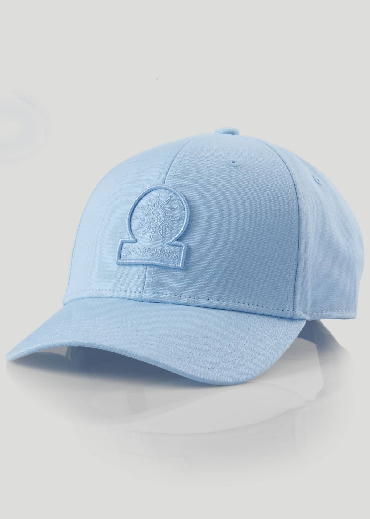 Sandbanks Badge Logo Cap - Crystal Blue