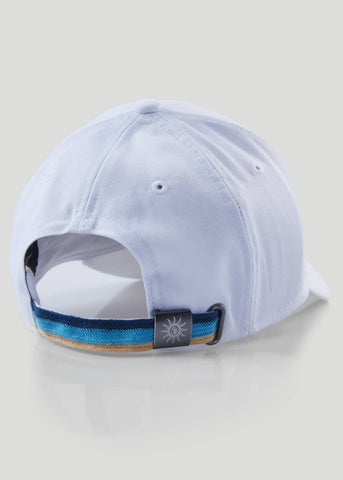 Sandbanks Badge Logo Cap - White