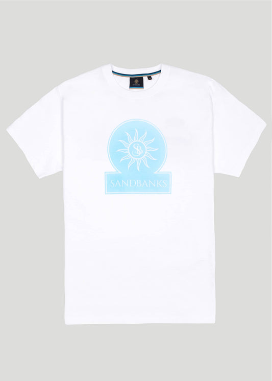 Sandbanks Logo Graphic T-Shirt - White - sandbanksco.com
