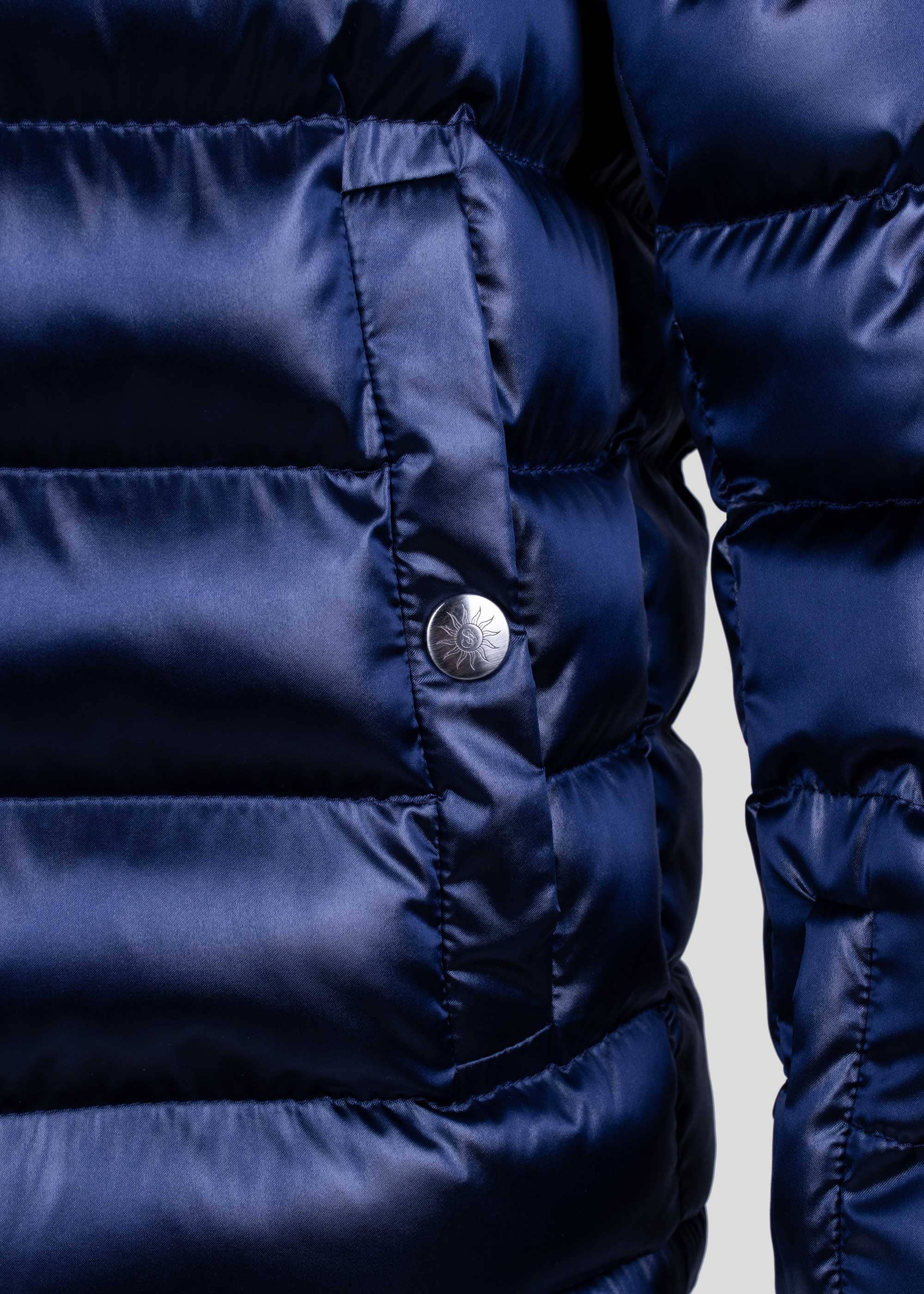 PRE-ORDER Sandbanks Maxwell ECONYL® Micro Puffer - Navy - sandbanksco.com